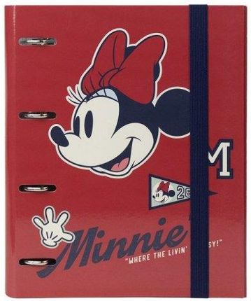 Minnie Mouse Segregator A4 Czerwony 26X32X4Cm