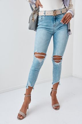 Spodnie jeansowe z dziurami 27260
