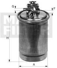 MANN-FILTER WK 735/1 Filtro Carburante - Protezione Motore Per Auto E Veicoli Commerciali