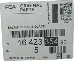 Zdjęcie Pióro Wycieraczki Peugeot Psa 1642335480 - Warta