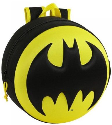 Batman Plecak Dziecięcy 3D Czarny Żółty 31X31X10Cm