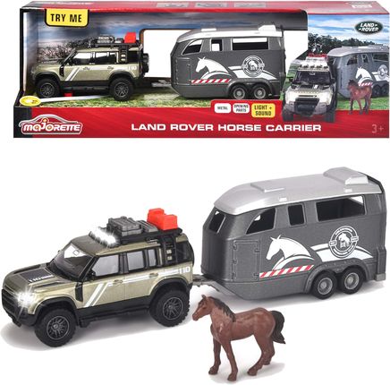 Majorette Pojazd Land Rover Horse Carrier Światło/Dźwięk