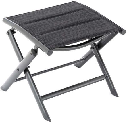 Składane Aluminiowe Krzesło Czarna Ciemnoszara Rama