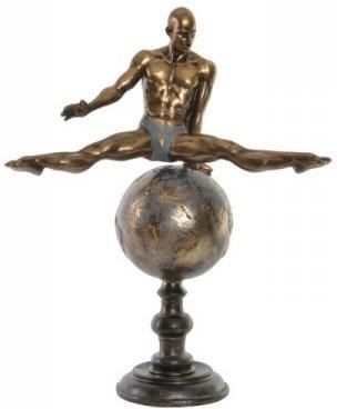 Dkd Home Decor Figurka Dekoracyjna Złoty Żywica Gimnastyk Nowoczesny (36X19X46 Cm) 12634412