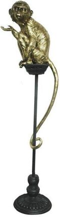 Dkd Home Decor Figurka Dekoracyjna Złoty Metal Żywica Kolonialny Małpa (32X21X105 Cm) 12634426