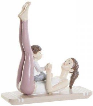 Dkd Home Decor Figurka Dekoracyjna Różowy Żywica Yoga (15 5X6 5X17 Cm) 12634465