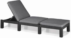 Keter Leżak Daytona Deluxe Grafitowy 65x25,5x195
