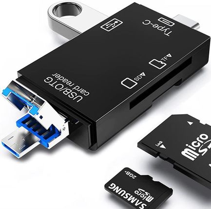 5W1 CZYTNIK KART SD TF USB MICRO TYP-C MICROSD USB-C