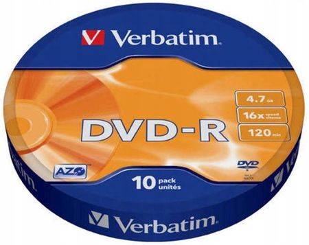 Płyta Dvd-r Verbatim 4,7GB 10 szt.