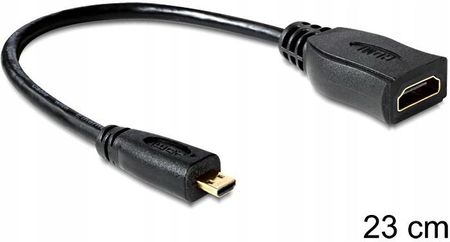 DELOCK Adapter Micro HDMI-D(M)->HDMI-A(F) 23cm