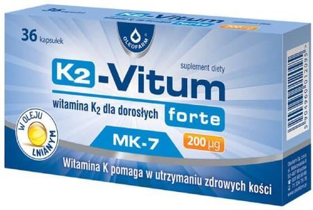Oleofarm Oleofarm K2 Vitum Forte 200 µg 36Kaps.