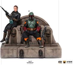 Zdjęcie Figurka Boba Fett & Fennec on Throne 23cm Star Wars The Mandalorian Deluxe Art Scale 1/10 - Warszawa