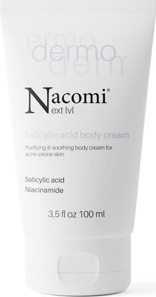 NACOMI Next Level Dermo - Krem do ciała z kwasem salicylowym i niacynamidem, 150 ml