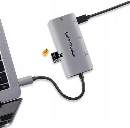 Cablecreation Dla 4Apple USB-C HUB HDMI 4K LAN 1Gb/s USB 3.0 MacBook M1 M2 (4APPLE4X10GBPSHUBMACMINIMACBOOK)