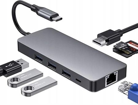 4Apple HUB 9w1 USB-C HDMI LAN Mac MacBook M1 M2 