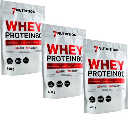 7Nutrition Whey Protein 80 3X500g