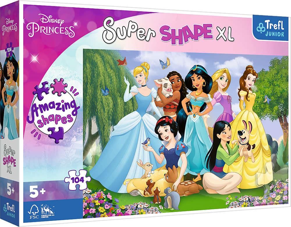 Trefl Puzzle Super Shape XL 104el. Księżniczki w ogrodzie 50019 - Ceny ...