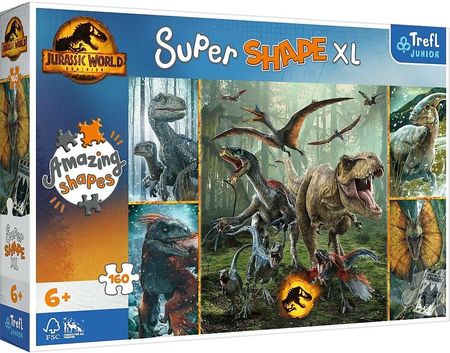 Trefl Puzzle Super Shape XL 160el. Jurassic World 50026
