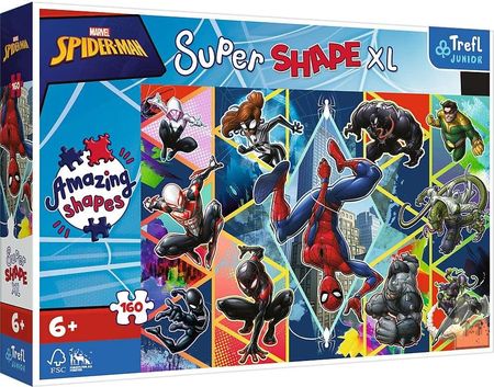 Trefl Puzzle Super Shape XL 160el. Dołącz do Spidermana 50024