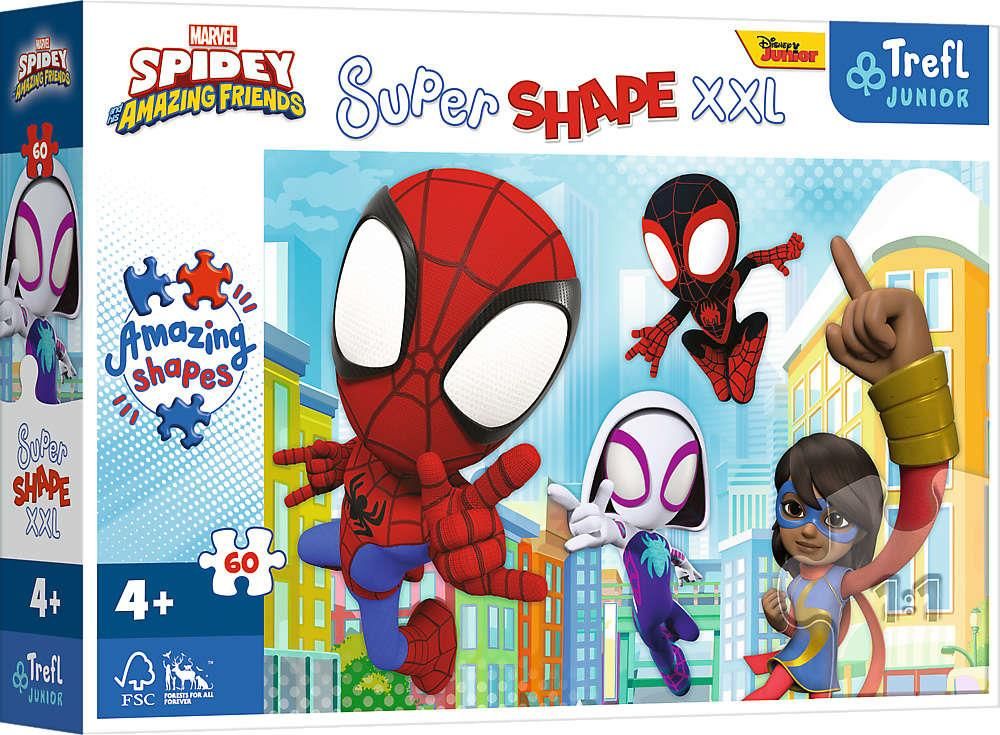 Trefl Puzzle Super Shape XXL 60el. Sprytny Spidey 50012 - Ceny i opinie ...