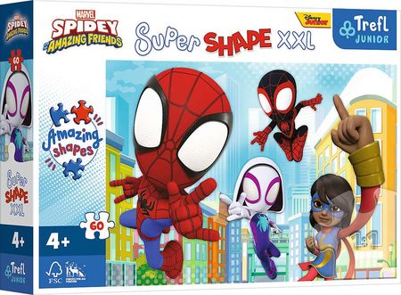 Trefl Puzzle Super Shape XXL 60el. Sprytny Spidey 50012