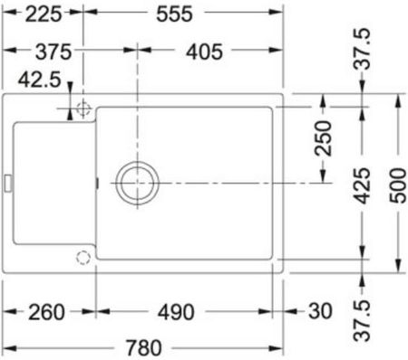Franke Maris MRG 611-78 XL Orzechowy 114.0675.979 - zdjęcie 2
