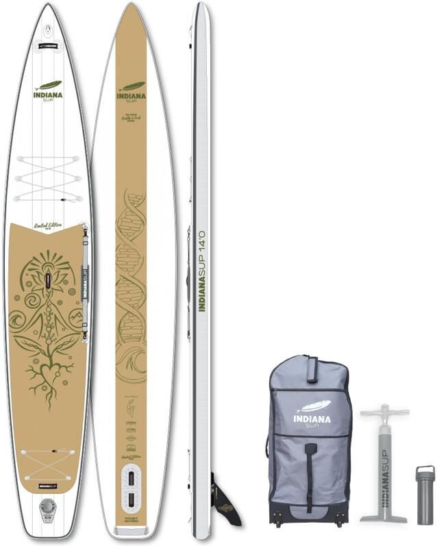 Indiana Sup 14'0 Classic Wheelie Inflatable 3Piece Carbon Paddle Pump