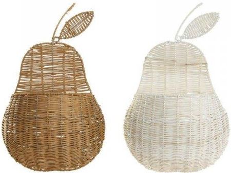 Dkd Home Decor Koszyk Ściana Rattan 55X33 14Cm 2Szt.