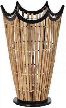 Dkd Home Decor Stojak Na Parasole Rattan Czarny Metal 32X50Cm