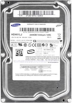 Samsung 400GB Serial ATA II HDD (HD401LJ)