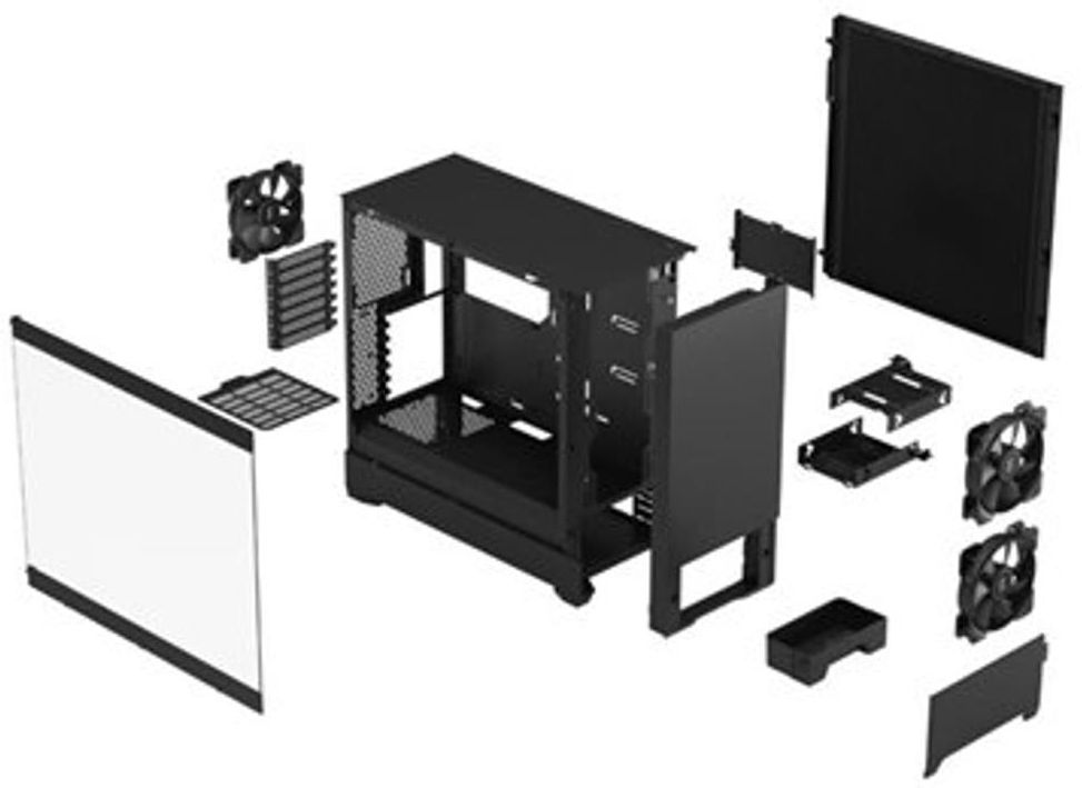Obudowa komputerowa Fractal Design Pop Silent Black Tg Clear