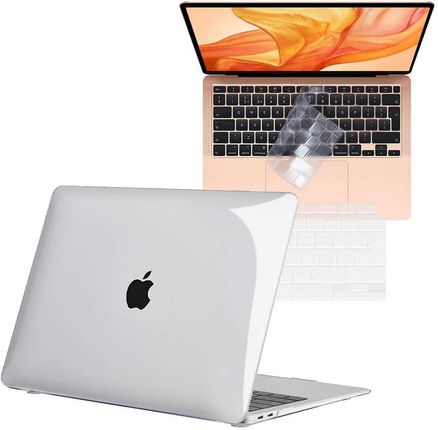 Etui Alogy Hard Case do Apple MacBook Air 13 M1 2021 Przezroczyste + Nakładka na klawiaturę (51928)