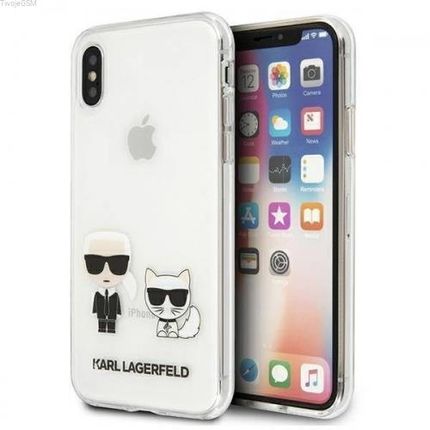 Karl Lagerfeld KLHCI65CKTR iPhone Xs Max hardcase Transparent & Choupette (16194)