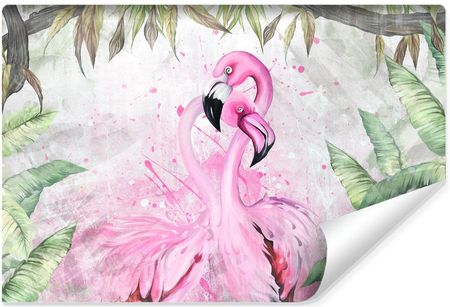 Muralo Fototapeta Murano Abstrakcja Flamingi Akwarela 270x180