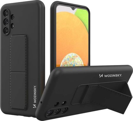 Wozinsky Kickstand Case silikonowe etui z podstawką Samsung Galaxy A13 5G czarne (11101213)