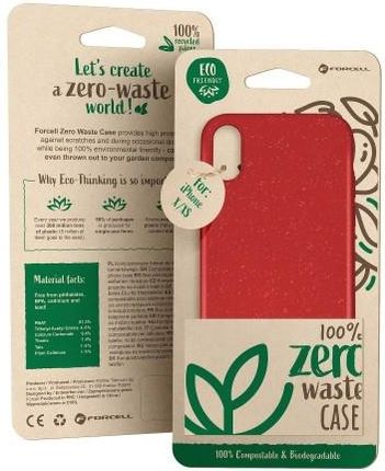 Futerał Forcell BIO Zero Waste Case do IPHONE 12 MINI czerwony