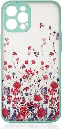 Design Case etui do iPhone 13 Pro Max pokrowiec w kwiaty niebieski (11114471)