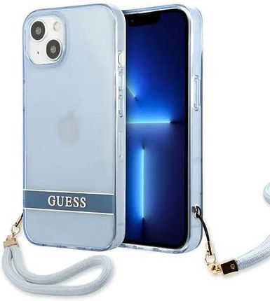 Guess GUHCP13SHTSGSB iPhone 13 mini 5,4" niebieski/blue hardcase Translucent Stap (575652)