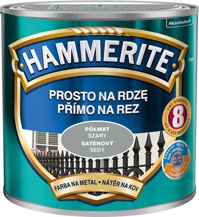 Hammerite Farba Na Rdzę 0,25l Szary Półmat