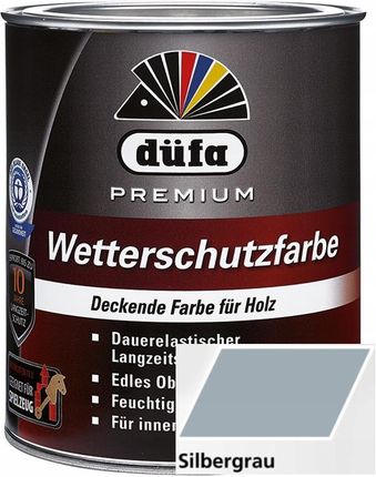 Dufa Premium Wetterschutzfarbe 0,75l Srebrnoszary