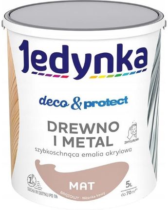 Jedynka Deco&Protect Drewno Metal 5l Brązowy