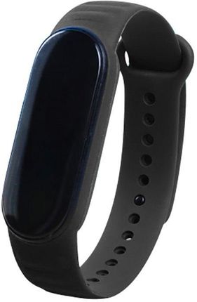 Silikonowa opaska Leather TPU do Xiaomi Mi Band 6 / 5 7 czarny (30136)