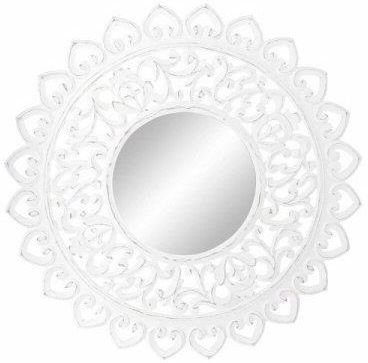 Dkd Home Decor Lustro Ścienne Szkło Mdf Biały Mandala Indianin (90X2 5X90 Cm) 12629088