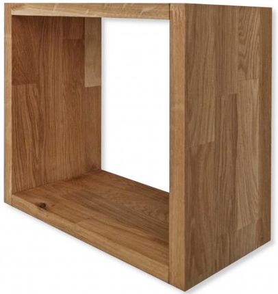 S&W Design Półka Wisząca Dębowa Olejowana Kwadrat Cube Na Ścianę Loft 216