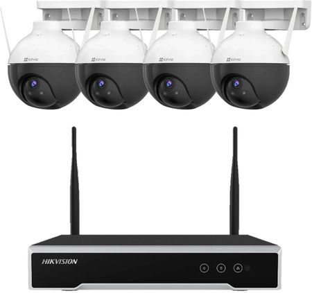 Hikvision Zestaw Do Monitoringu 4X Kamera C8T + Rejestrator 8 Kanałowy Ds 7108Ni K1/W/M(C)
