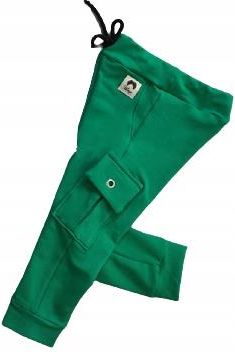 Spodnie bojówki zielone rozmiar 80