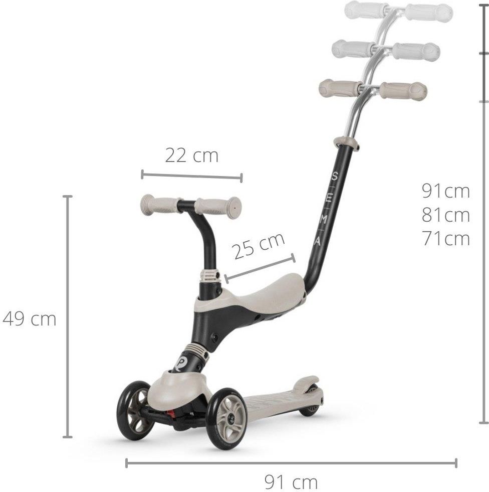 Qplay Hulajnoga Sema 3W1 Beige - zdjęcie 9 Qplay Hulajnoga Sema 3W1 Beige
