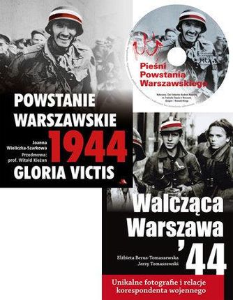 Pamięć o Powstaniu Warszawskim - pakiet książek + płyta CD w prezencie