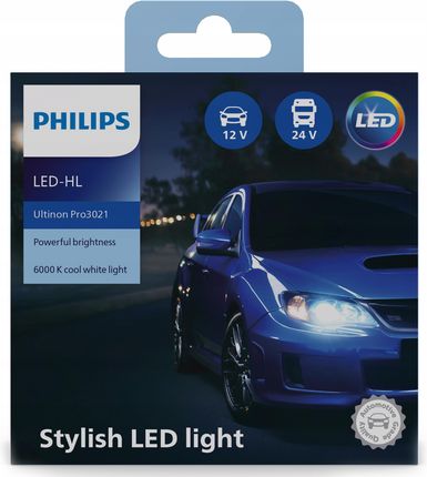 Philips Żarówki Led Hb3/Bh4 Ultinon Pro3021 6000K 11005U3021X2 - zdjęcie 4