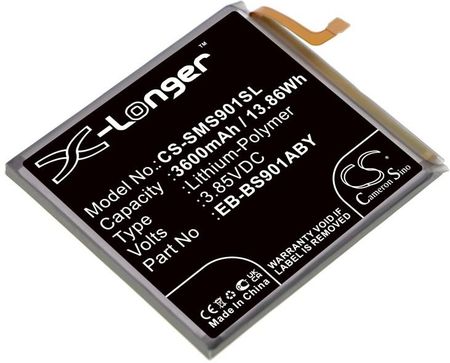 Cameron Sino Samsung Galaxy S22 5G / Eb-Bs901Aby 3600Mah 13.86Wh Li-Polymer 3.85V (CSSMS901SL)